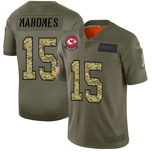 cheap jerseys lids Men\’s Kansas City Chiefs #15 Patrick Mahomes Olive ...